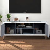 Mirrored TV Stand for 65 inch TV,Sliver TV Console Table with Open Storage & 2 Storage Cabinets ,M W1445P204028