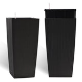 30 in Tall Large Flower Potser with Self-Watering Drainage Holes&Inner Trays Indoor Outdoor W3213P325511
