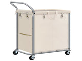 Laundry Hamper with Wheels,140L Rolling Laundry Hamper,2-Section Rolling Laundry Hamper with 47755168