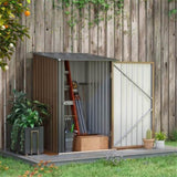 ZNTS Garden Storage Shed /Galvanized Steel Tool House -AS （Prohibited by WalMart） 53859820