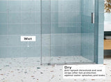 56" - 60" W x 76" H Frameless Shower Door Soft-closing Single Sliding, 1/4" Tempered Glass W1573P198748