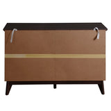 Wide size Drawer Storage Cabinet, 6-drawer Chest of Drawers for Bedroom Living Room, White & Walnut W409134197