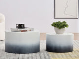 MDF with ash/oak/walnut veneer side table/coffee table/end table/nesting table set of 2 for living W876P309992