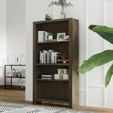 60 inch high 4-shelf Bookcase, No Assembly Required, Barnwood Finish GL-B108131552