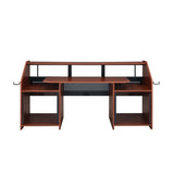 Rectangular Music Desk with 2 Open Compartment, Cherry B016P323370