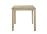 Beautiful Cream Color Counter Height 1Pc Dining Pub Height Square Table Dining Room Wooden Furniture B011P232907