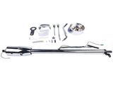 32"GM Steering Column Tilt Auto No Key Universal W/ 9 Holes Wheel Adapter Chrome 28276151