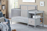 Connelly 4-in-1 Crib and Changer Combo Gray/Rockport Gray B022P204835