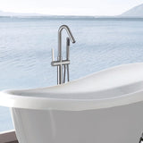 ZNTS Freestanding Bathtub Faucet with Hand Shower W1533124985