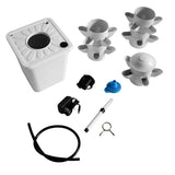 25-pot White Outdoor Indoor Vertical Garden Smart Garden Vertical Garden Planter with Pump and Tank 62447617