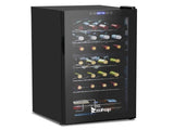Dual Zone Wine and Beverage Refridgerator, 28 Bottle Wine Fridge with Independent Temperature 97057086