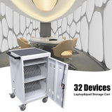302Bay Mobile School Charging Cart Station for Chromebook, Tablet and Laptop Computer with Power W110256727