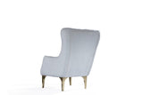 Modern Style Chair in Off White B009139098