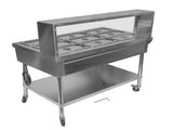 9-Pan Commercial Food Warmer with Dividers, Professional Buffet Catering Food Warmer, Electric Steam 79229479