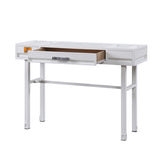 White Writing Desk with 1 Drawer B062P184574