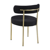 Woker Furniture Dining Chairs Set of 2 Round Upholstered Boucle Dining Room Chairs Mid-Century W1567P147203