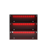 BLACK LED light shoe box three layers with glass doors 86312144