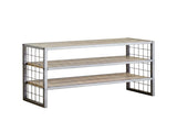Farmhouse 3 Tier Shoe Rack, Gray, 30" W x 12" D x 18" H 53570635