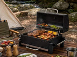 65 x 47 x 49 cm Black Tabletop Charcoal Grill with Chimney and Handle 700&degC High-Temperature 24264518