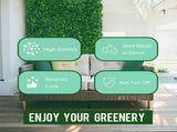 24 Pcs 24x16inch Artificial Grass Wall Panels, Decorative Boxwood Grass Backdrop for Outdoor Garden 21143649