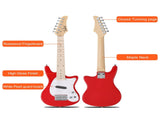30in Maple Fingerboard Mini Electric Guitar Kit with 5W Amplifier Bag String 71929574