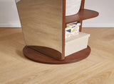 70"x19"Full Length Mirror with Stand,Coat Rack with Mirror,Solid Wood Floor Mirror,Swivel Mirrorfor 00024970