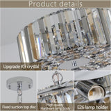 Modern Crystal Chandelier for Living-Room Round Cristal Lamp Luxury Home Decor Light Fixture W1340P189405