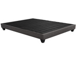 Contemporary 14 in. Platform Mattress Foundation, Full Size Upholstered Bed Frame Base, Dark Gray B011P203585