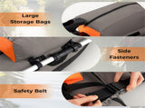 350lbs Inflatable Fishing Float Tube - 2 Air Chambers, Rod HolderFish Ruler, OrangeGray 91995958