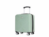 4-piece ABS lightweight suitcase, 14 inch makeup box, aircraft wheels OLIVE GREEN W284P149259