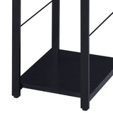 Black 2-Shelf Rectangular Writing Desk B062P184552