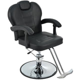 ZNTS Classic Reclining barber Chair Salon Chair for Hair Stylist with Heavy Duty Hydraulic Pump, 360&deg; 19137300