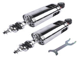 2Pcs Rear Suspension Shocks Adjustable Chrome Fits for Harley Softail Fatboy 2000-2017 19516846