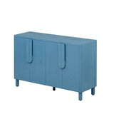 TREXM 4-Door Buffet Cabinet with Storage, Wood Sideboard Cabinet with Unique Arc Handles and N715P264916M