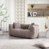Soft beanbag chair with high resilience foam core for two people. The comfortable square recliner W1996P182154