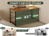 47" Computer Desk Gaming Table Home Office Writing Study Workstation with Sturdy Metal Frame, Rustic 88323719