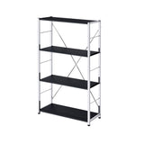 Tennos Black & Chrome Finish Bookshelf B2726P285984