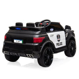 ZNTS 12V Kids Police Ride On Car Electric Cars 2.4G Remote Control, LED Flashing Light, Music & Horn. 80051466