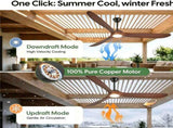 70in ceiling fan with lights, comes with wall control and remote, six-speed reversible motor, three W3775P566868