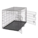 ZNTS 48" Pet Kennel Cat Dog Folding Steel Crate Animal Playpen Wire Metal 17814594