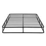 California King Mattress Foundation 1pc Black Metal Frame with Textured Fabric Cover B011P197732