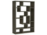 Weathered Grey 10-Shelf Open Back Bookcase B062P153821