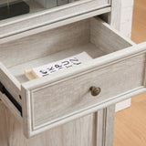 Tall Storage Cabinet, Freestanding Cabinet Glass Door and Shelves, Sideboard cabinet, Cabinet W2275P206604