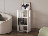 FM FURNITURE Modoc Bookcase in Melamine with Open Storage, White B128P269889