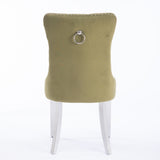 Nikki Collection Modern, High-end Tufted Solid Wood Contemporary Velvet Upholstered Dining Chair W1143P151488