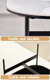 Small Coffee Table for Living Room,Modern Rock Beam Ceramic Coffee Table,Low Square Center Table W1911P268306