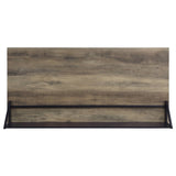 Garima Rustic Oak with Black Finished Legs Writing Desk B2726P243695
