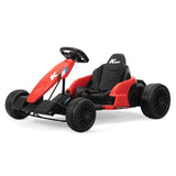 24V Electric Kids Go Kart, Batteryed Outdoor Ride On Toy w/ 5 mph Max Speed, Music, Horn, W2181P152212