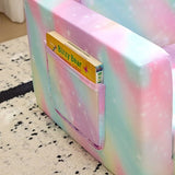 KS-Series All-Sponge Kids Double Foldable Sofa Bed Spray-Print Slant Peach Fabric 44768340