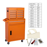 Tool Chest, 5-Drawer Rolling Tool Storage Cabinet with Detachable Top Tool Box, Liner, Universal W2660P287617